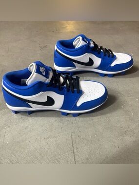 Jordan 1 Retro MCS Cleats – Blue/White – Men’s Size 12.5